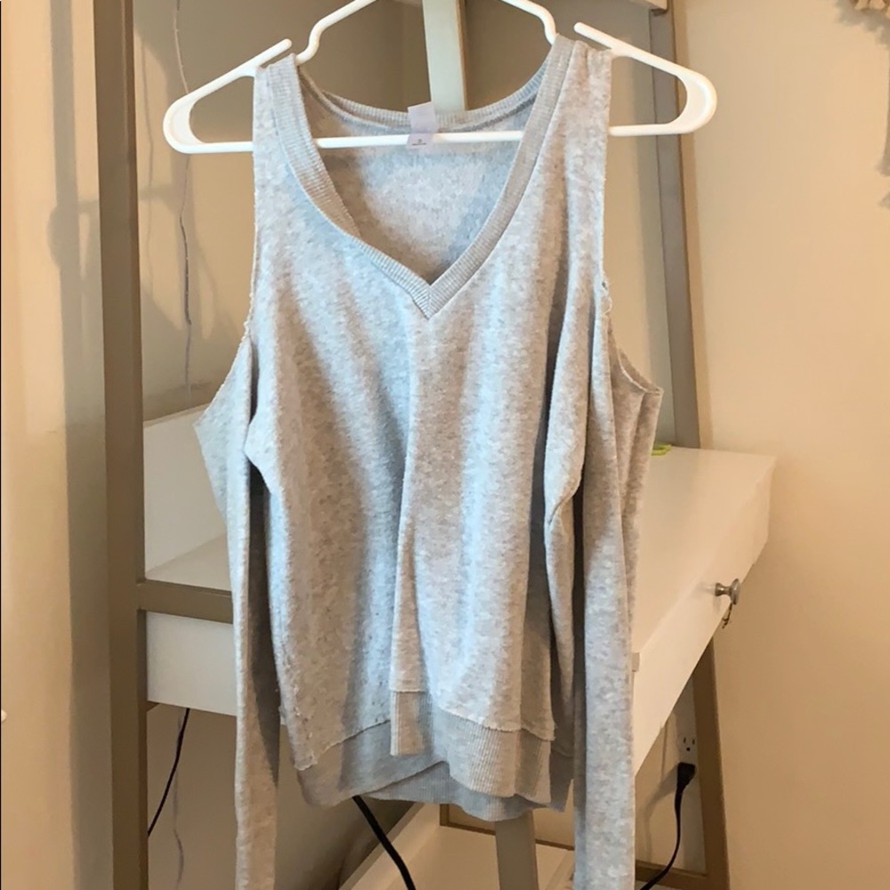 gray sweater